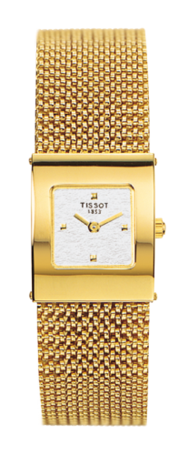Tissot Bellflower Square Yellow Gold / Silver / Bracelet